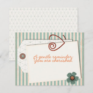 You Are Cherished Flat Note Cards