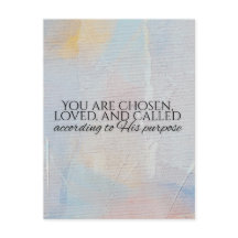 You are chosen christian typography Bible verse