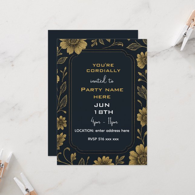 You are cordially invited  invitation (Front/Back In Situ)