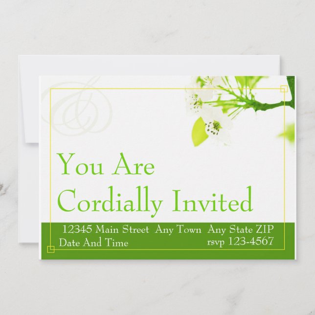 YOU ARE CORDIALLY INVITED INVITATION (Front)