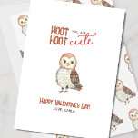 You are Cute Owl Valentine's Day Holiday Card<br><div class="desc">This cute owl Valentine's Day card features a sweet and loveable owl design with a witty pun that is sure to make anyone smile. The watercolor design is simple and sweet, making it a great way to express your love for your sweetheart or your gratitude for a friend. The fun,...</div>