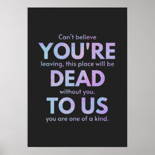 You Are Dead to Us! - R.I.P. Traitor!: Coworker Poster