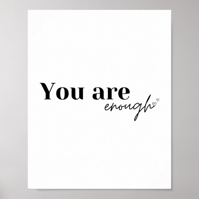 You are enough | Affirmation poster (Front)