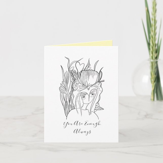 You Are Enough, Always Greeting Card (Front)