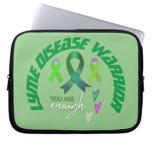 "You Are Enough" inspiration Lyme Warrior Laptop Sleeve