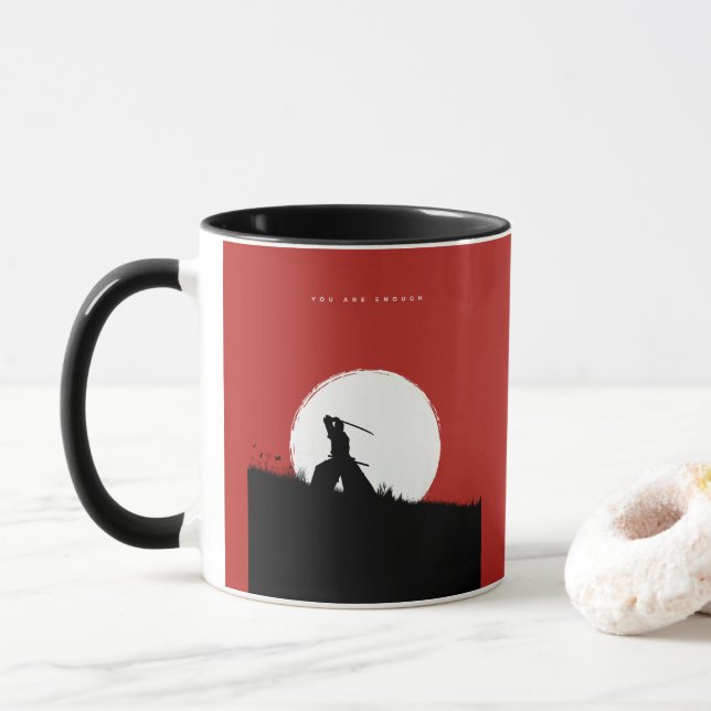 You Are Enough Inspiration Mug (With Donut)