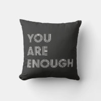 You Are Enough Inspirational Retro 70s Typography