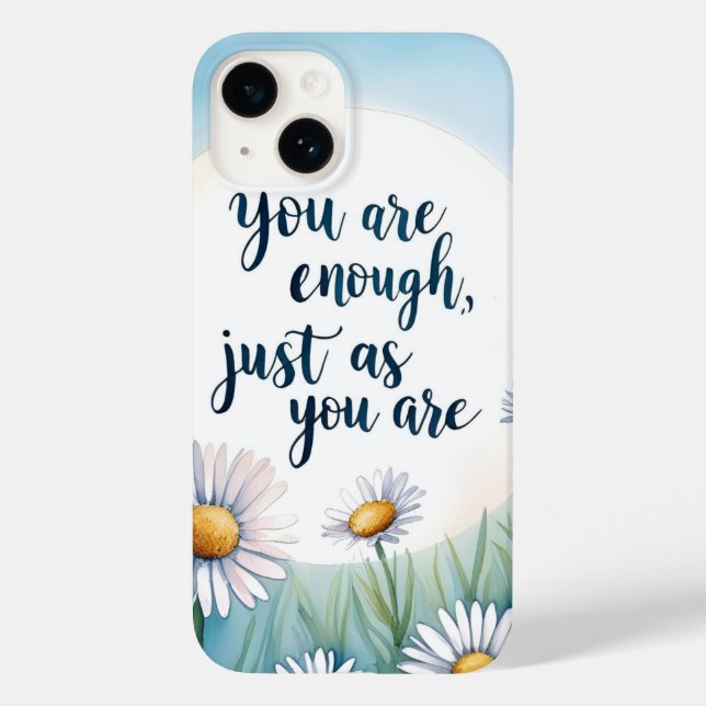 You Are Enough – Mindful Healing Quote Mug Case-Mate iPhone Case (Back)