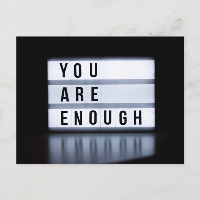 You Are Enough (Neon) Postcard (Front)