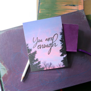 You are enough  postcard