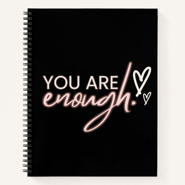 You Are Enough: Self-Love & Valentine's Day Notebook (Front)