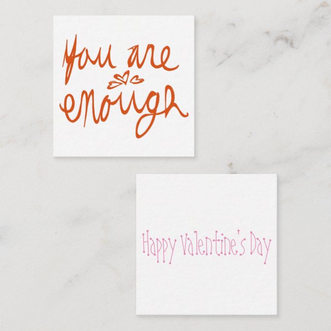 You Are Enough Valentine Card (Front/Back)