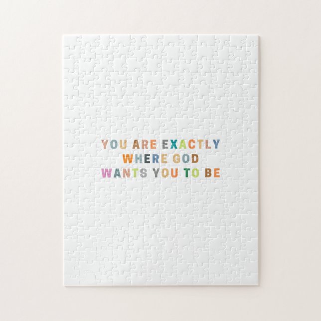 You are exactly where god wants you to be | Bible Jigsaw Puzzle (Vertical)