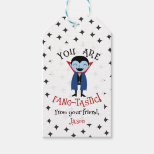 ‘You Are Fangtastic’ Halloween Kids Party Favour Gift Tags