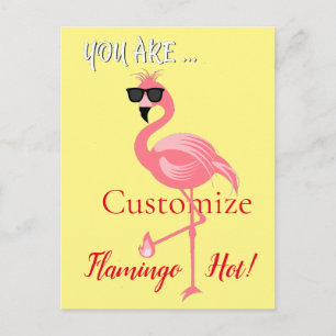 You Are Flamingo Hot Thunder_Cove Postcard