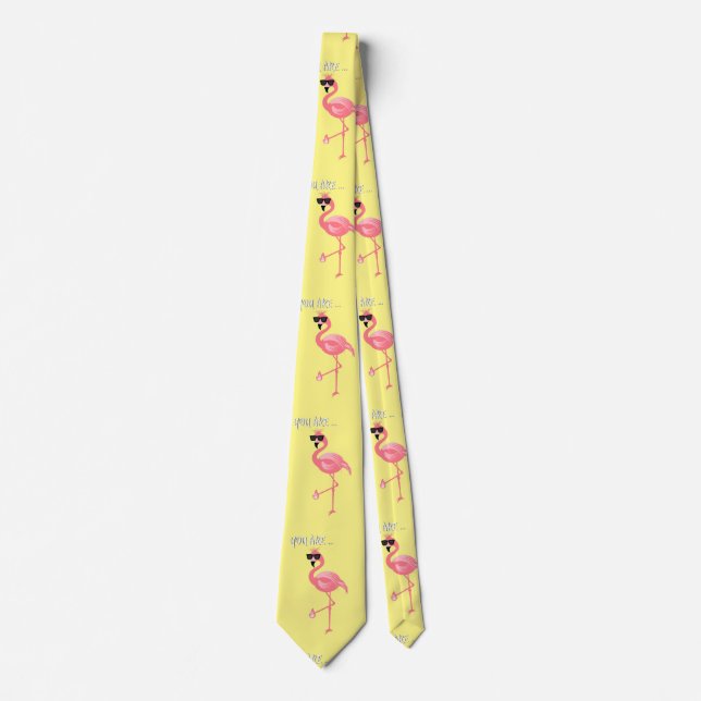 You Are Flamingo Hot Thunder_Cove Tie (Front)