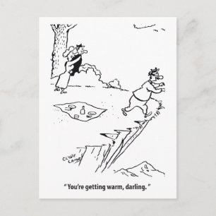 You Are Getting Warm Darling, Love Triangle, Funny Postcard