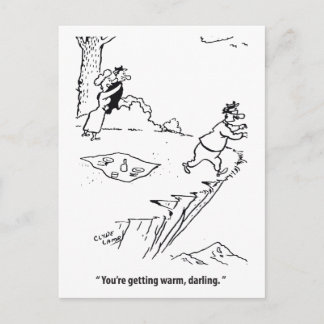 You Are Getting Warm Darling, Love Triangle, Funny Postcard