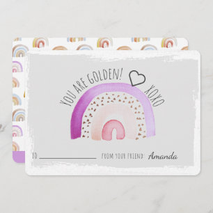 You Are Golden Rainbow Valentines Classroom