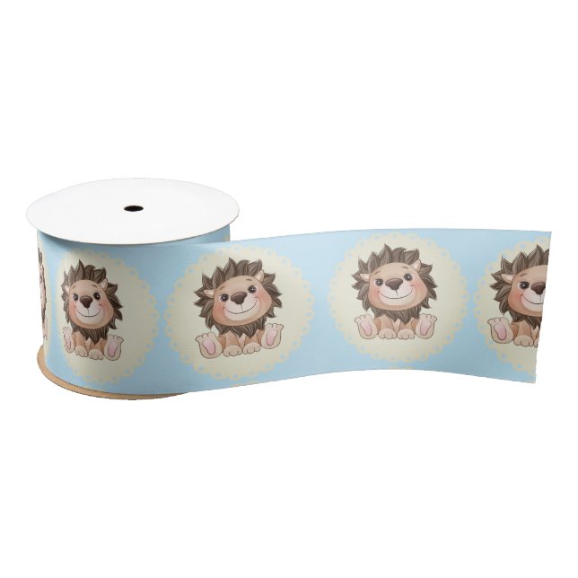 You are Grrreat Cute Lion Baby Boy     Satin Ribbon (Spool)