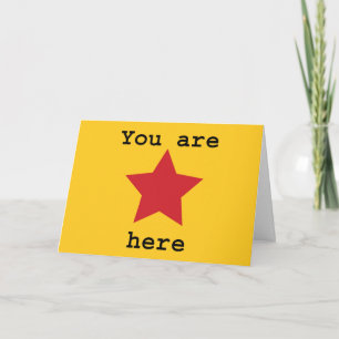 You are here card