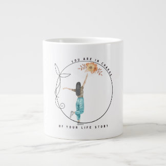 You Are In Charge Of Your Life Story Large Coffee Mug