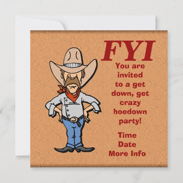 You are invited invitation (Front)