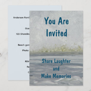 You Are Invited Summer Trip Family Beach Vacation Invitation