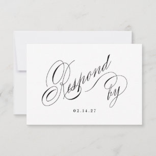 You Are Invited To Our Wedding Response Card