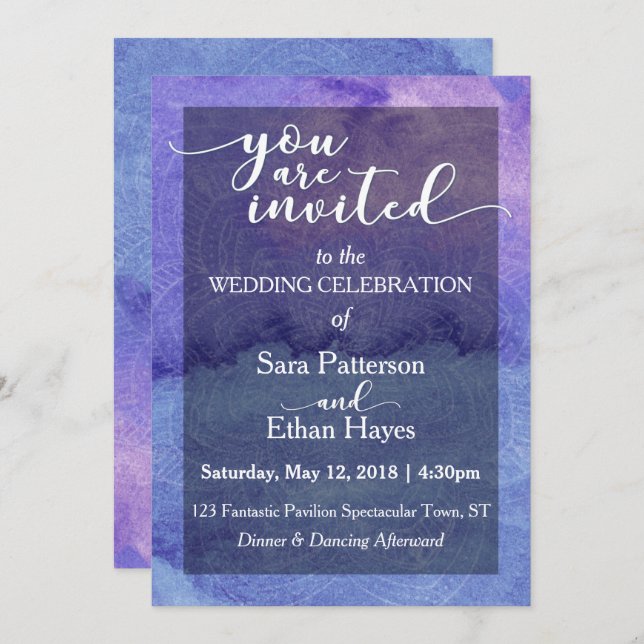 "You Are Invited" Wedding Invitation (Front/Back)