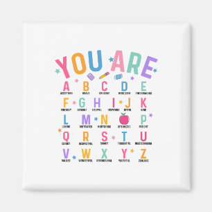 You Are Letters Alphabet Learn Abcs Inspiration Te Magnet