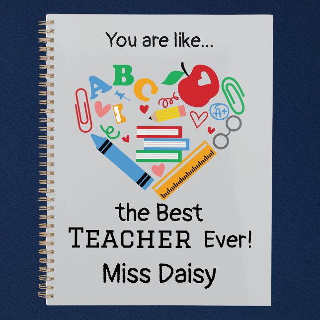 You are like...the Best Teacher Ever Customisable Planner (Customizable Best Teacher Ever Planner)
