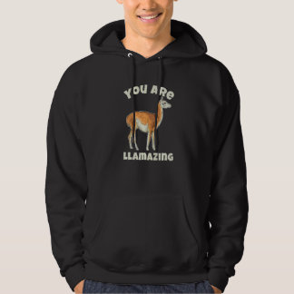 You Are Llamazing Pun For A Guanaco Fan Hoodie