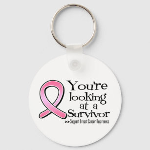 You are Looking at a Breast Cancer Survivor Key Ring