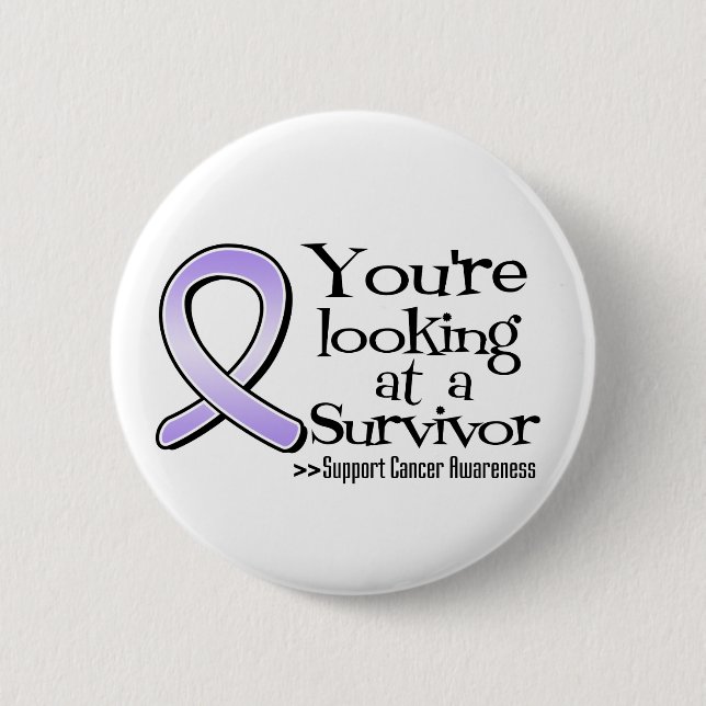 You are Looking at a Cancer Survivor 6 Cm Round Badge (Front)