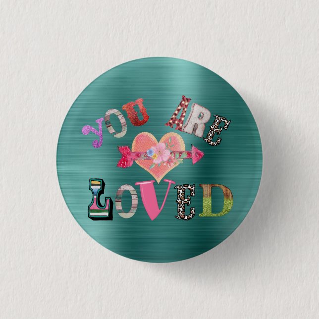 You are Loved  3 Cm Round Badge (Front)