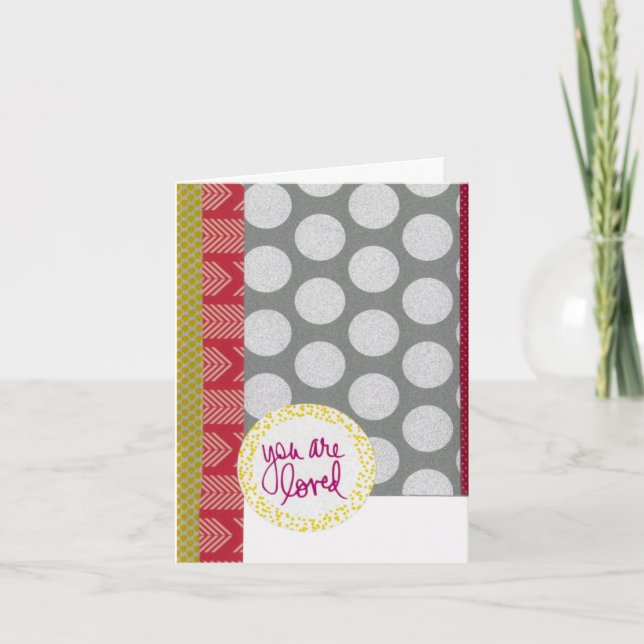 You Are Loved 4" x 5.6" Folded Card (Front)