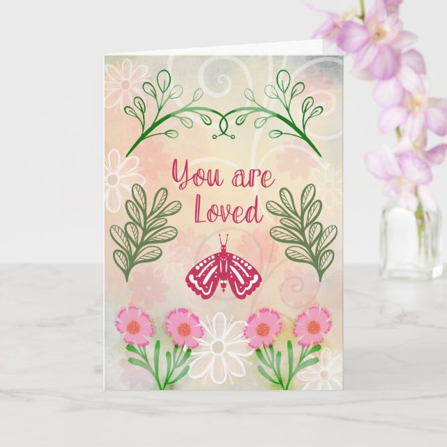 You Are Loved Card (Orchid)