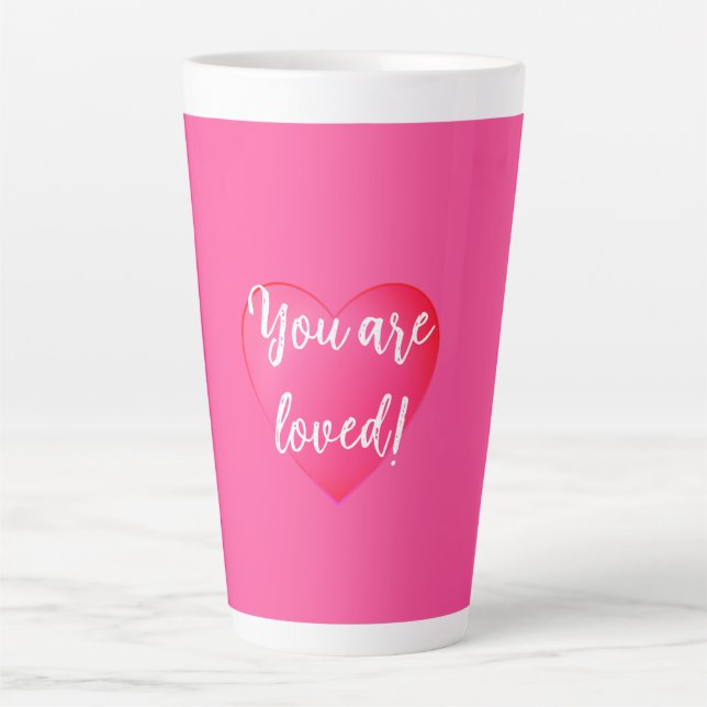 You are Loved Coffee Latte Latte Mug (Front)