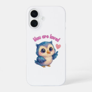 You Are Loved – Cute Affirmation Throw Pillow iPhone 16 Case