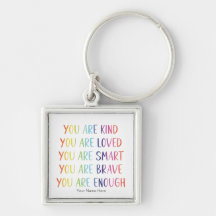 You Are Loved Fun Rainbow Positive Affirmations 