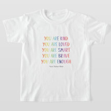 You Are Loved Fun Rainbow Positive Affirmations