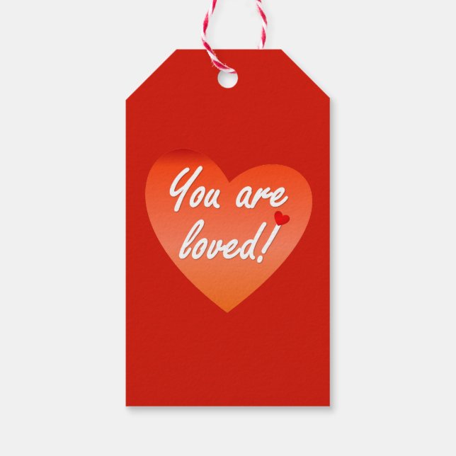 You are loved gift tags (Back)