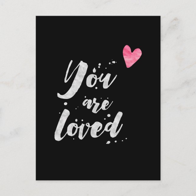 You Are Loved - Inspirational Card (Front)