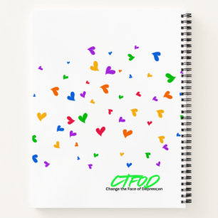 “You Are Loved” Journal – Rainbow Daisy Graffiti 