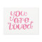You Are Loved Pink Encouragement Postcard