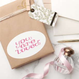You Are Loved  Pink Sticker
