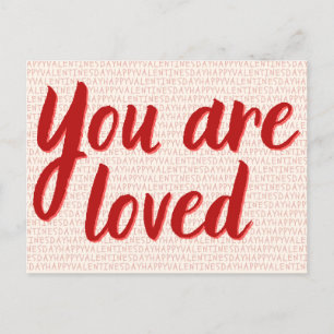 You Are Loved Platonic Valentine Postcard