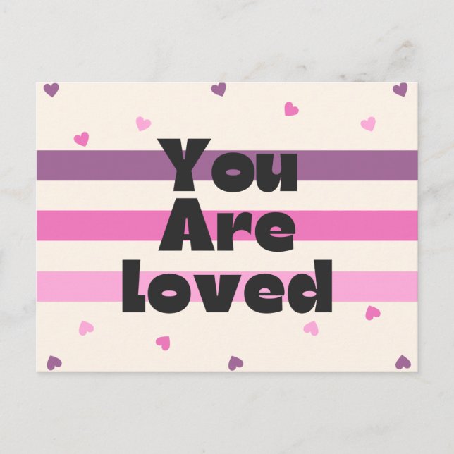 You Are Loved Platonic Valentine Postcard (Front)