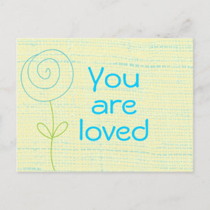You are Loved Quote Postcard